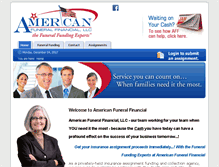 Tablet Screenshot of americanfuneralfinancial.com